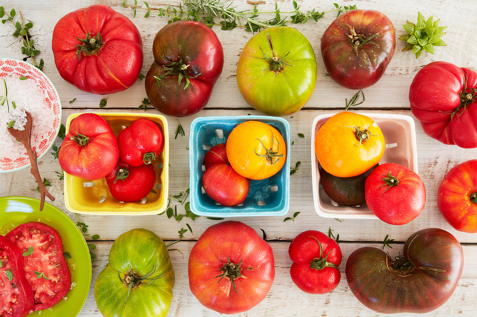 Assortment of Heirloom Tomatoes  | Dovis Bird Agency Photography
