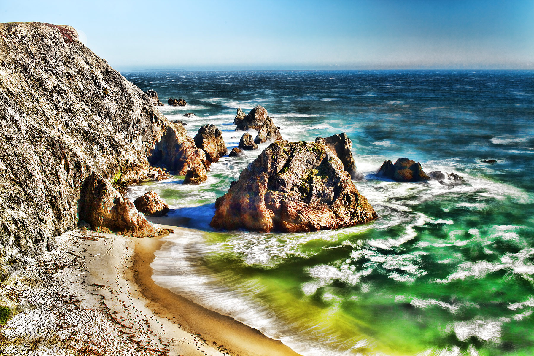 Beach and cliffs California Coast | Dovis Bird Agency Reps