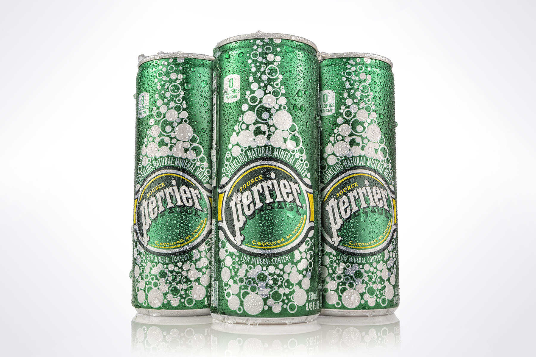 Perrier Cans | Dovis Bird Agency Reps