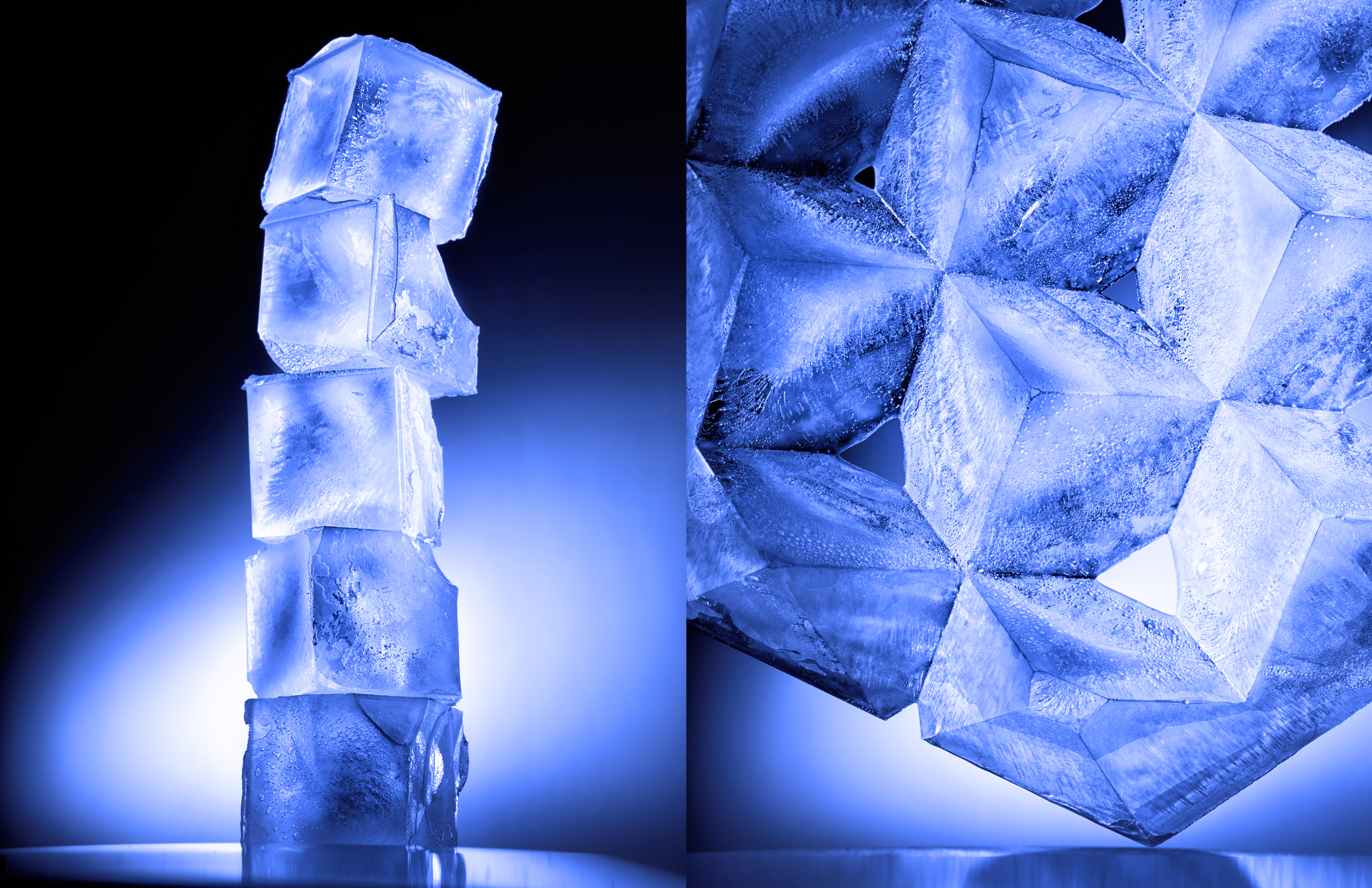 Still life of ice cubes |Dovis Bird Agency Reps